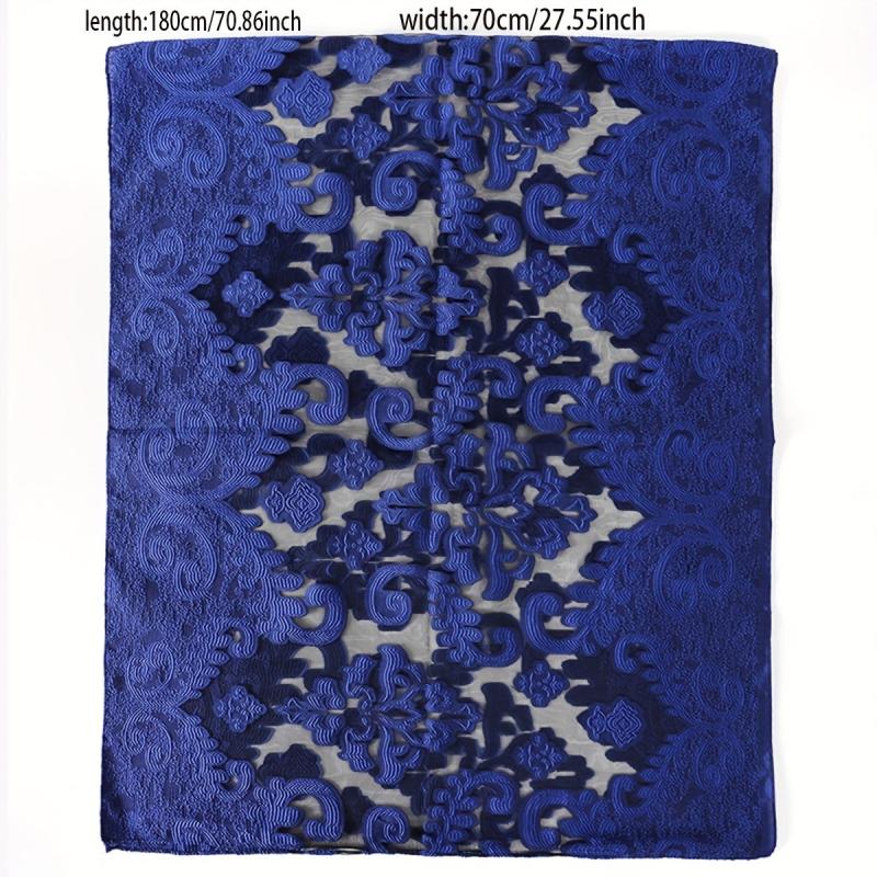 Solid Organza Scarf Long Yarn Shawl Evening Party Wrap