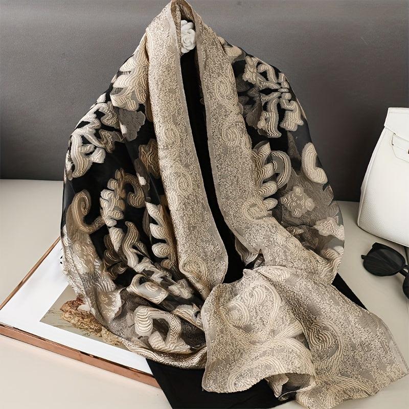 Solid Organza Scarf Long Yarn Shawl Evening Party Wrap