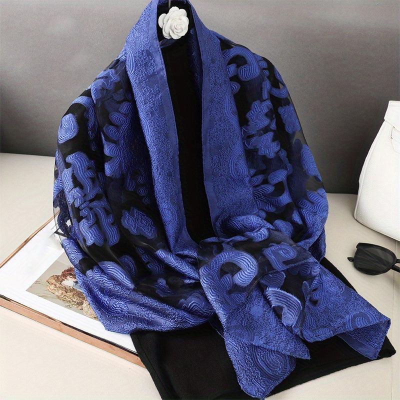 Solid Organza Scarf Long Yarn Shawl Evening Party Wrap