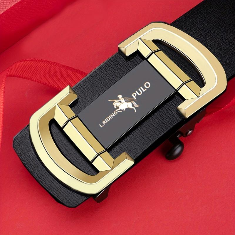 Men's Toothless Auto Buckle Belt Business Casual Leather
