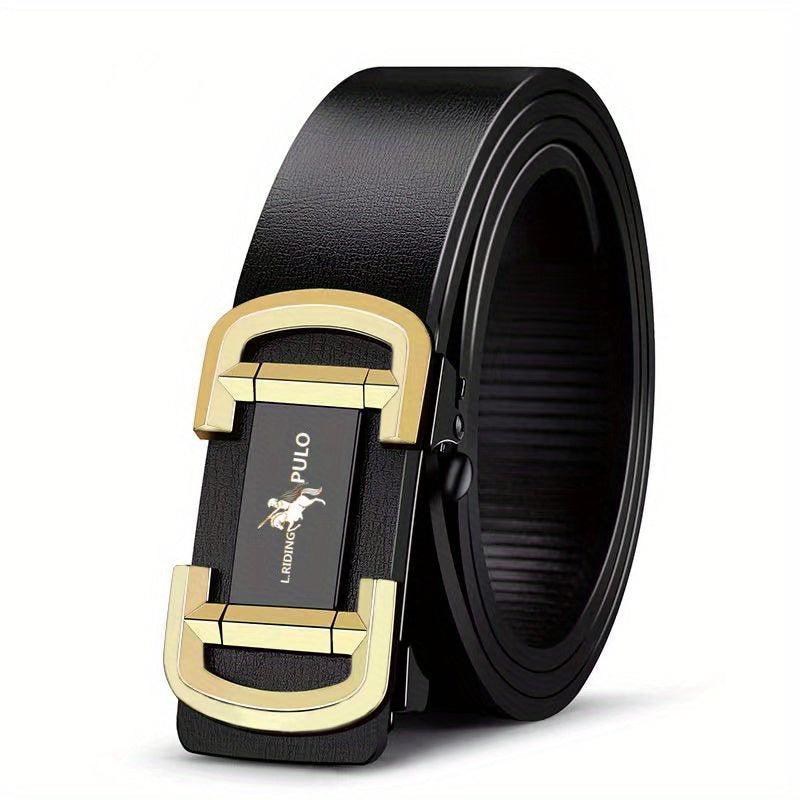 Men's Toothless Auto Buckle Belt Business Casual Leather