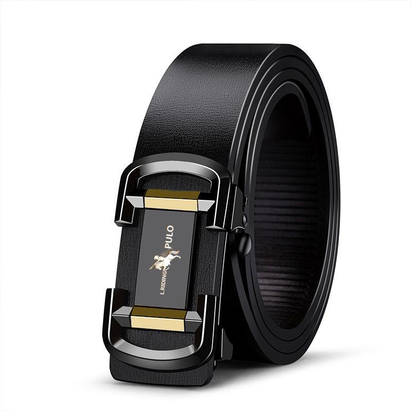 Men's Toothless Auto Buckle Belt Business Casual Leather