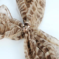 Scarf Ring Three Circles Hollow Hijab Scarf Clip Buckle Decorative Ribbon Fasten
