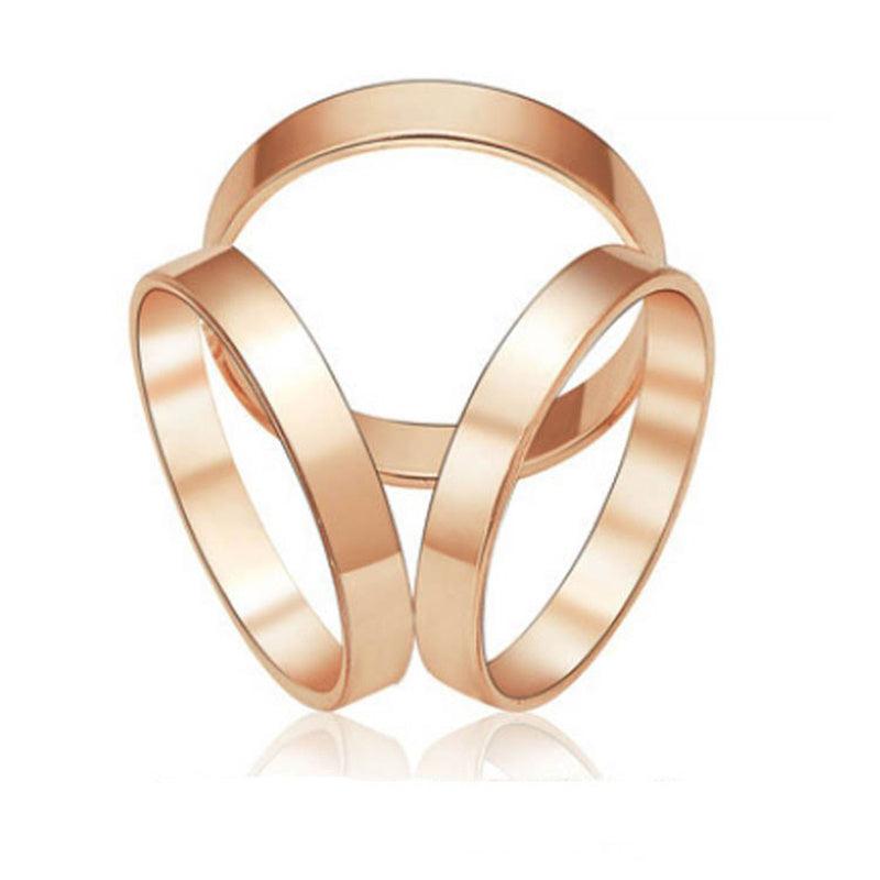 Scarf Ring Three Circles Hollow Hijab Scarf Clip Buckle Decorative Ribbon Fasten