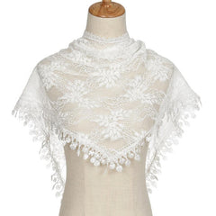 Triangular Lace Veil Prayer Church Veil Women Headcovering Lace Scarf