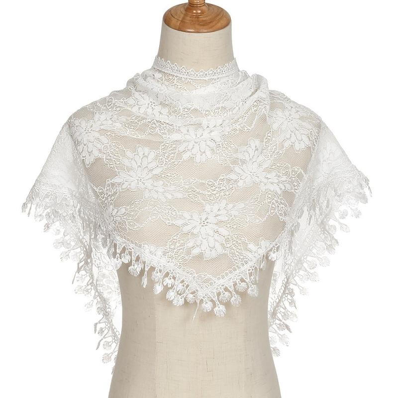 Triangular Lace Veil Prayer Church Veil Women Headcovering Lace Scarf