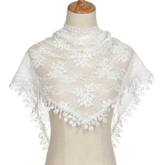 Triangular Lace Veil Prayer Church Veil Women Headcovering Lace Scarf