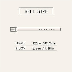 Men's Casual Belt with Automatic Buckle