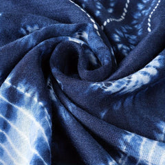 Vintage Tie Dye Tassel Scarf Boho Print Shawl Classic Windproof Head Wraps