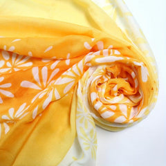 Print Scarf Gradient Breathable Shawl Windproof Sunproof