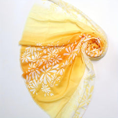 Print Scarf Gradient Breathable Shawl Windproof Sunproof