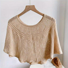 Hollow Out Shawl Thin Knitted Smock for Wedding Party