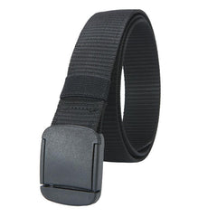 Men's Nylon Woven Canvas Zip Belt for Outdoor Sports