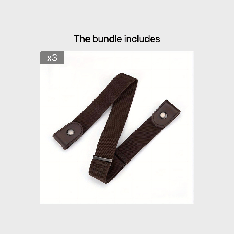 Elastic Invisible Belt Woven Fabric No Trace Unisex Belt