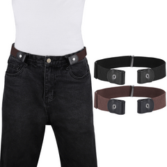 Elastic Invisible Belt Woven Fabric No Trace Unisex Belt