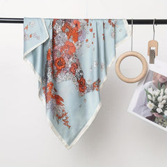 Boho Floral Animal Pattern Bandana Silk Square Scarf Head Wrap