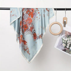 Boho Floral Animal Pattern Bandana Silk Square Scarf Head Wrap