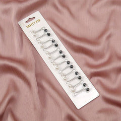 12pcs Faux Pearl Scarf Pin Headscarf U Shape Clip Shawl Brooch Multicolor