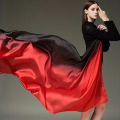 Gradient Sunscreen Large Shawl Silk Feeling Soft Wrap