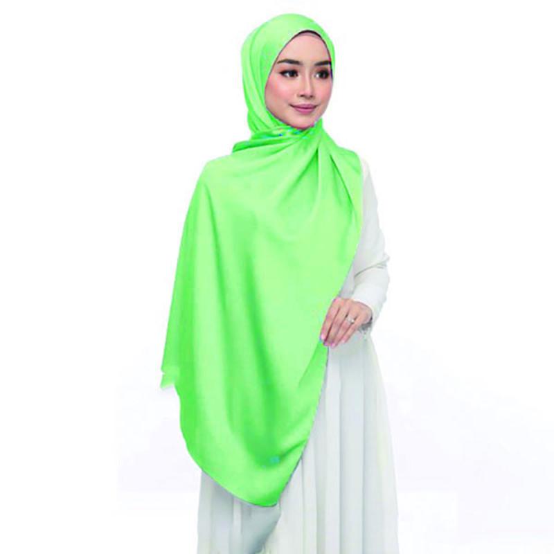 Silky Satin Hijab Sunscreen Shawl Wrap Windproof Turban Women