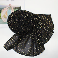 Boho Solid Chiffon Hijab Sunscreen Turban Long Breathable Shawl