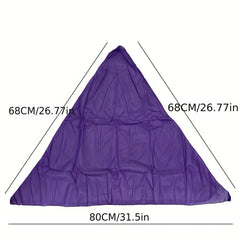 Solid Triangle Scarf Satin Thin Pleated Neckerchief Bandana Silk Head Wrap