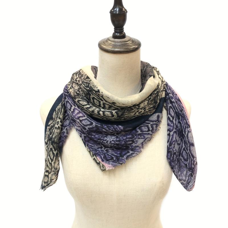 Vintage Breathable Print Scarf Sunproof Shawl for Spring & Summer