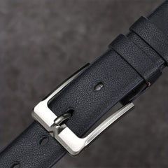 Men's Pin Buckle Belt PU Leather Casual Jeans Pants Strap