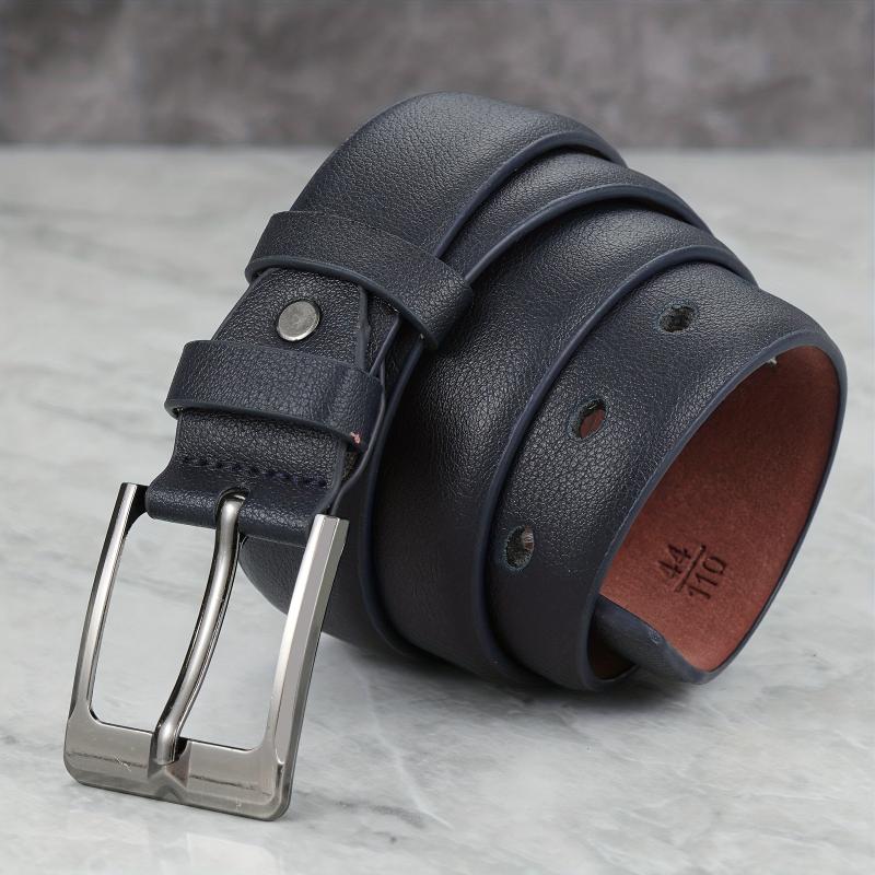 Men's Pin Buckle Belt PU Leather Casual Jeans Pants Strap