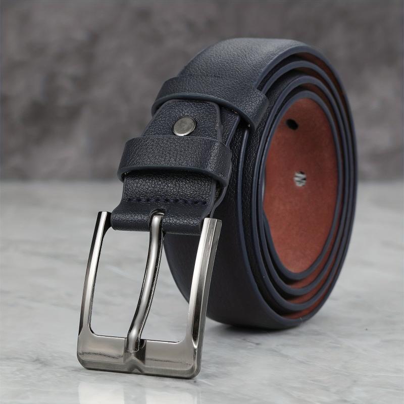 Men's Pin Buckle Belt PU Leather Casual Jeans Pants Strap
