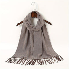 Geometric Plaid Scarf Windproof Headscarf Women