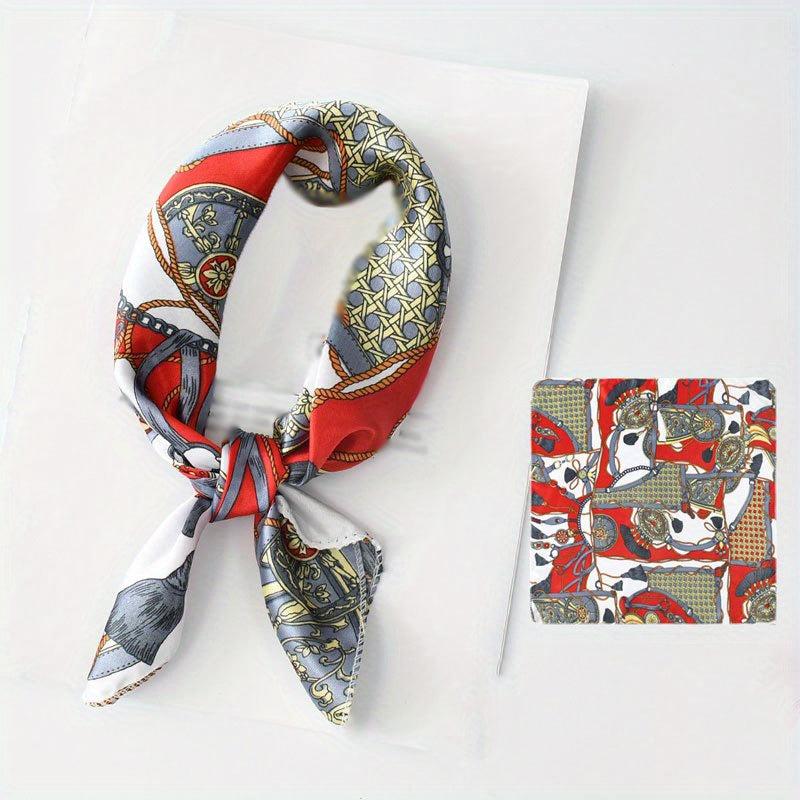 Chain Pattern Bandana Neckerchief Scarf Wrap Head Wrap