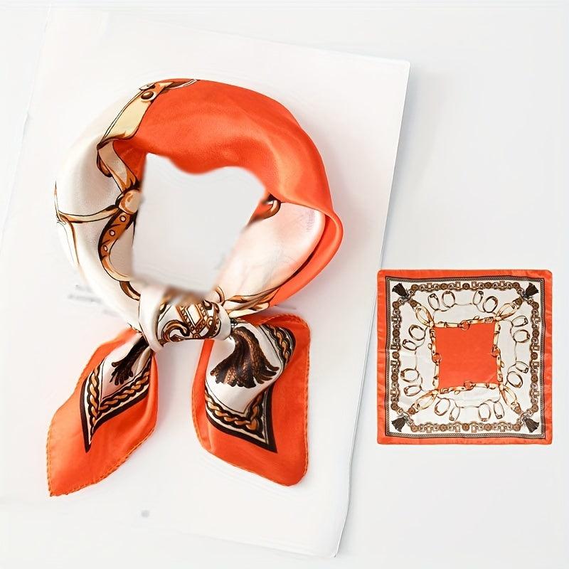 Chain Pattern Bandana Neckerchief Scarf Wrap Head Wrap