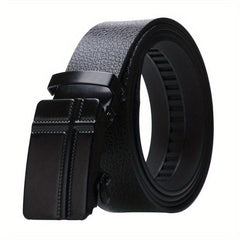 Men's Automatic Buckle Business Belt Square Buckle