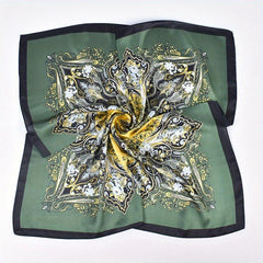 Vintage Paisley Print Bandana Classic Square Scarf Woman Neckerchief
