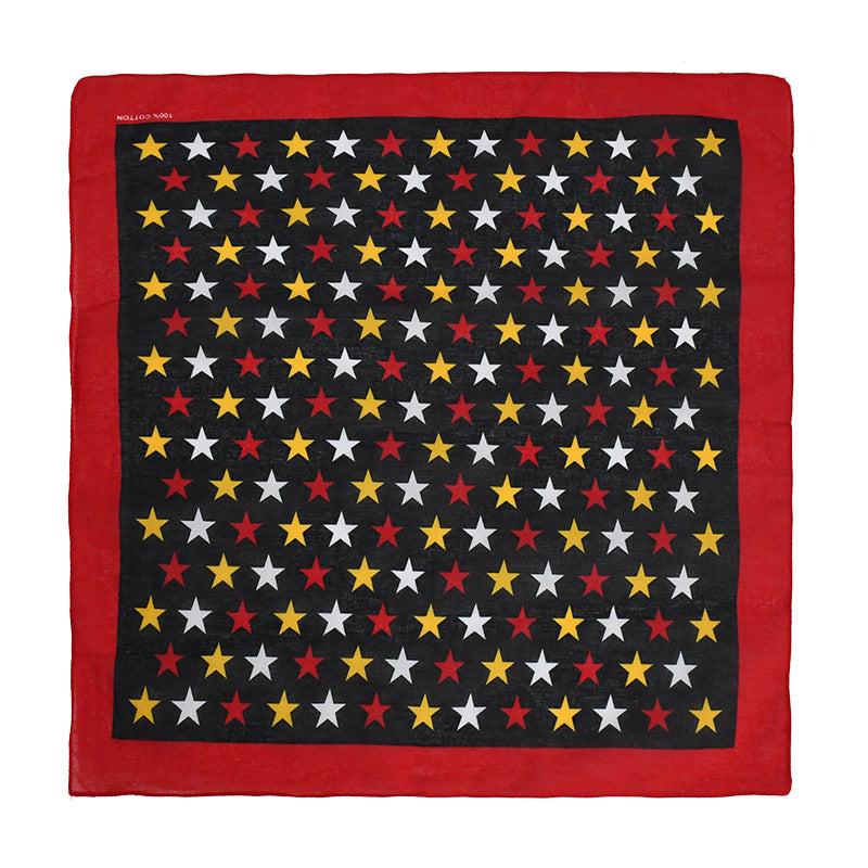 Hip Hop Star Bandana Square Scarf Cotton Neckerchief Unisex