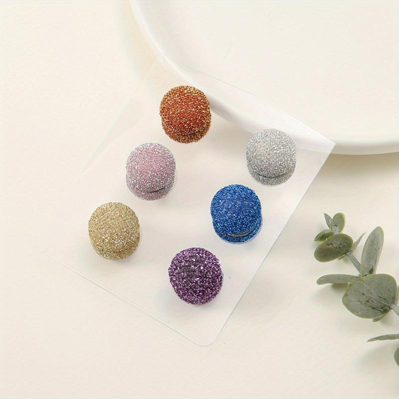 6pcs Magnet Silk Scarf Buckle Headband Pins Multiuse Hijab Pins