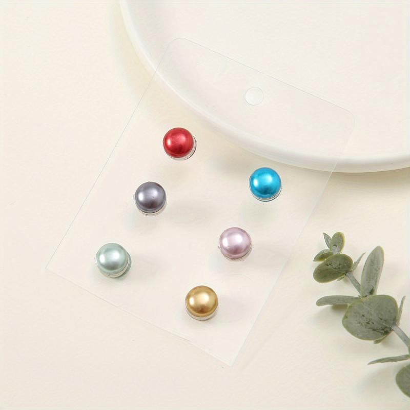 6pcs Magnet Silk Scarf Buckle Headband Pins Multiuse Hijab Pins