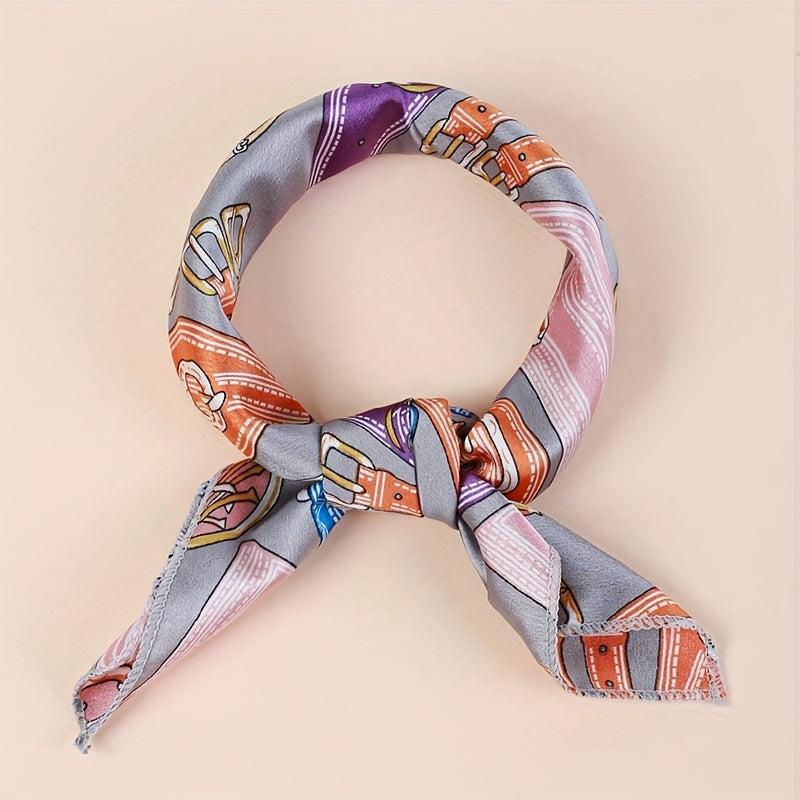 Classic Bandana Satin Square Scarf Necke...