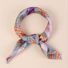 Classic Bandana Satin Square Scarf Necke...