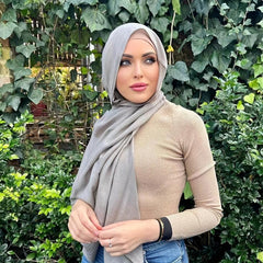 Vintage Gauze Hijab Shawl Windproof Head Wrap for Women