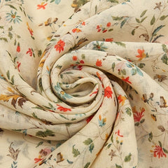 Boho Floral Printed Fringed Scarf Fall Winter Shawl