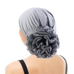 Solid Turban Head Wrap Head Scarf 3D Floral Chemo Cap Wrap Hair Bandana Cap