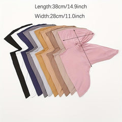 Solid Elastic Hijab Soft Turban Inner Cap Underscarf Bonnet