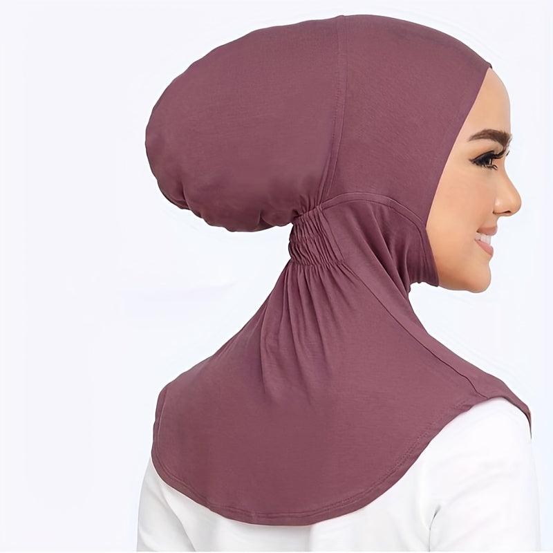 Solid Elastic Hijab Soft Turban Inner Cap Underscarf Bonnet