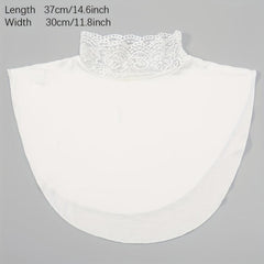 Solid Lace Faux Collar False Collar Detachable Half Shirt Blouse