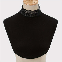 Solid Lace Faux Collar False Collar Detachable Half Shirt Blouse