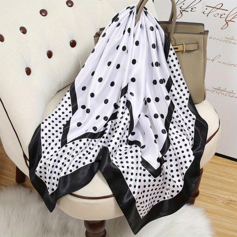 Large Square Scarf Silk Bandana Neckerchief Hair Accessories
