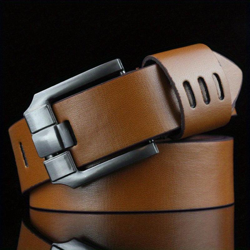 Men's PU Leather Belt Pin Buckle Belt 43 3in