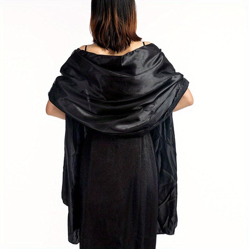 Solid Silk Wrap Scarf Classic Wedding Cover Up